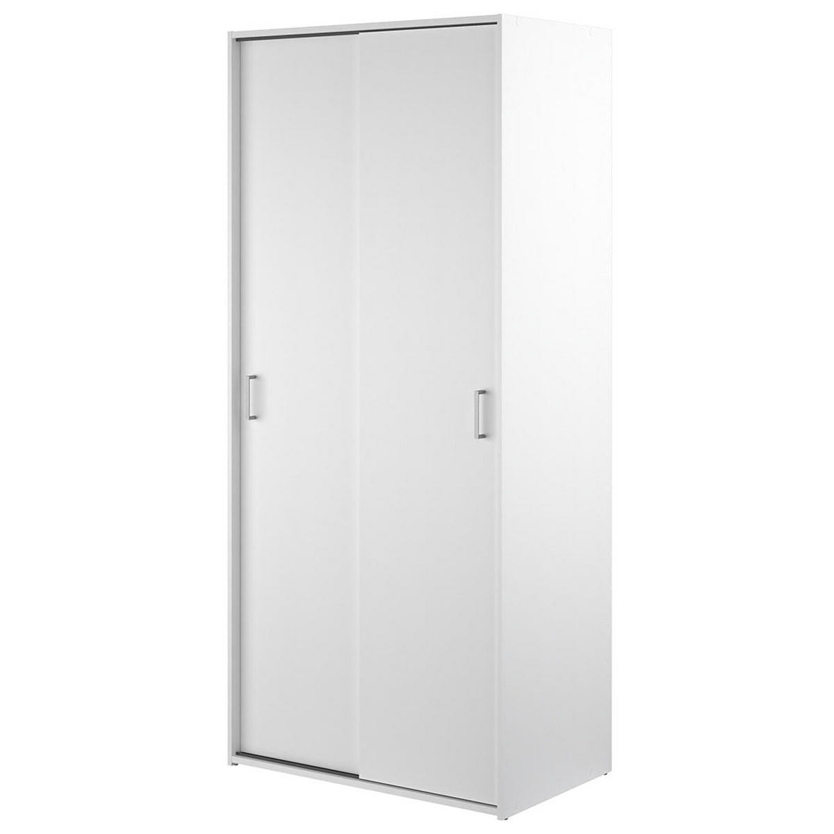 KLEIDERSCHRANK, Space, Weiß, Holzwerkstoff, 78 x 49 x 176 cm - Weiß, Holzwerkstoff (78/176/49cm) - ebuy24