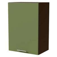 HÄNGESCHRANK Brerra W2/50 Lava / RAL 6025 farngrün Matt 50 / 32,5 / 72cm - Dunkelgrau/Grün, Holz/Holzwerkstoff (50/72/32.5cm) - Feldmann-Wohnen