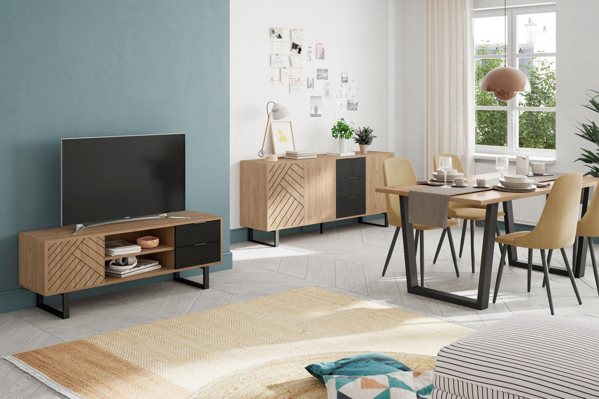 ESSTISCH Francesca Braun 180/100/75 cm - Braun, Keramik (180/100/75cm)