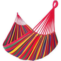 HÄNGEMATTE 2 Personen Baumwolle 220 x 160 cm Rot Regenbogen - Multicolor, Textil (165.1/2.5/221cm)