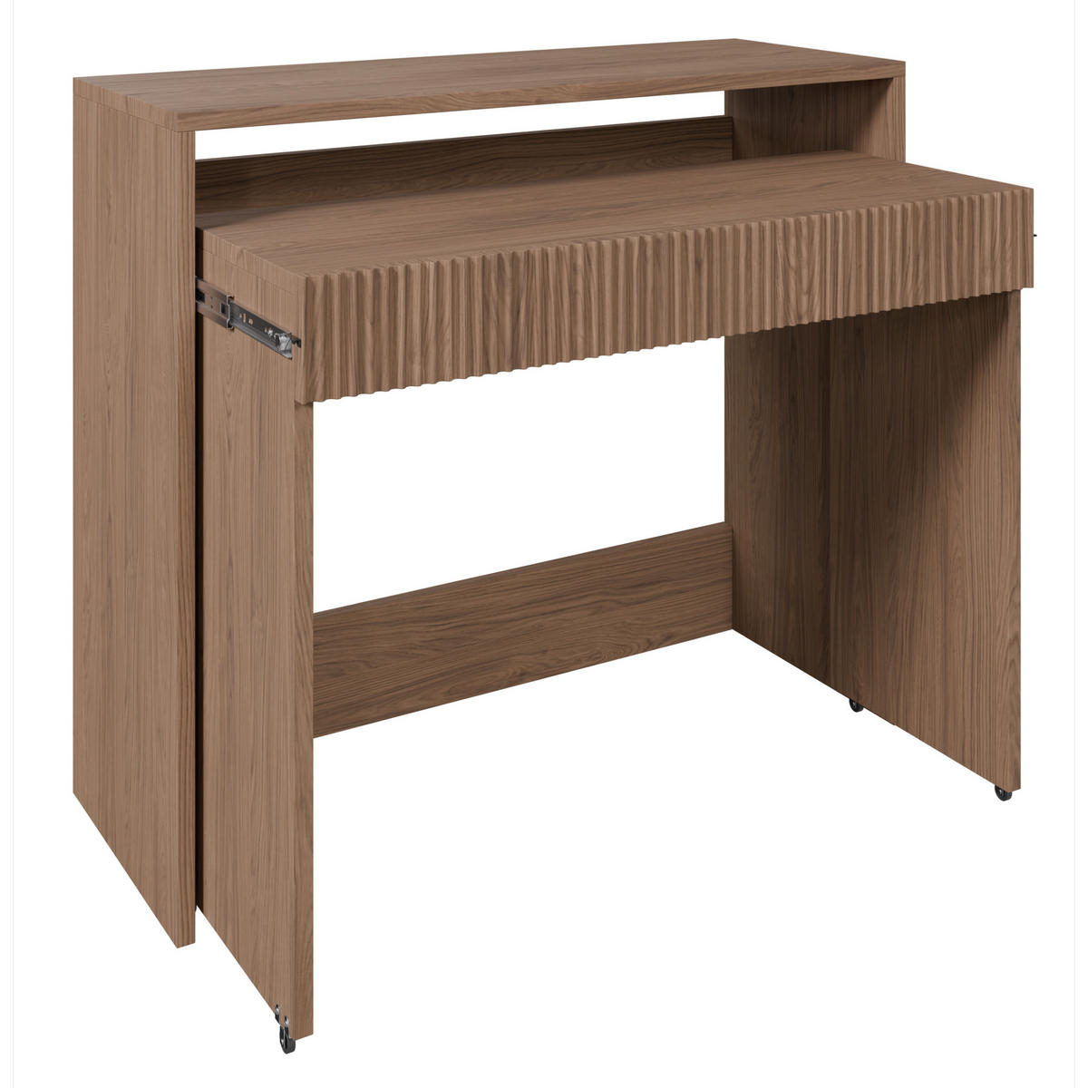 ROZKLADACÍ písací stôl ZOOM, dub casella hnedý, 98 cm - farba duba, kompozitné drevo (39/98/87cm) - Selsey