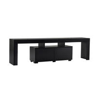 TV-MÖBEL Basi in Holzoptik 180 cm im zeitgenössischen Stil mit Schrank - Braun, Holzwerkstoff (180/50/31cm) - Concept Usine