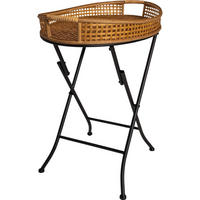 GARTENTISCH Levi - Braun - 55/38/62 cm - Braun, Metall (55/38/62cm) - Lesli Living