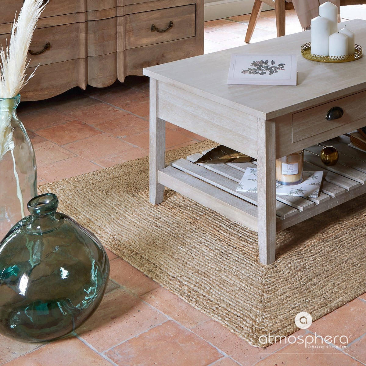 JUTETEPPICH 120/170 cm - Beige, Naturmaterialen (120/170cm) - Atmosphera Createur d´interieur