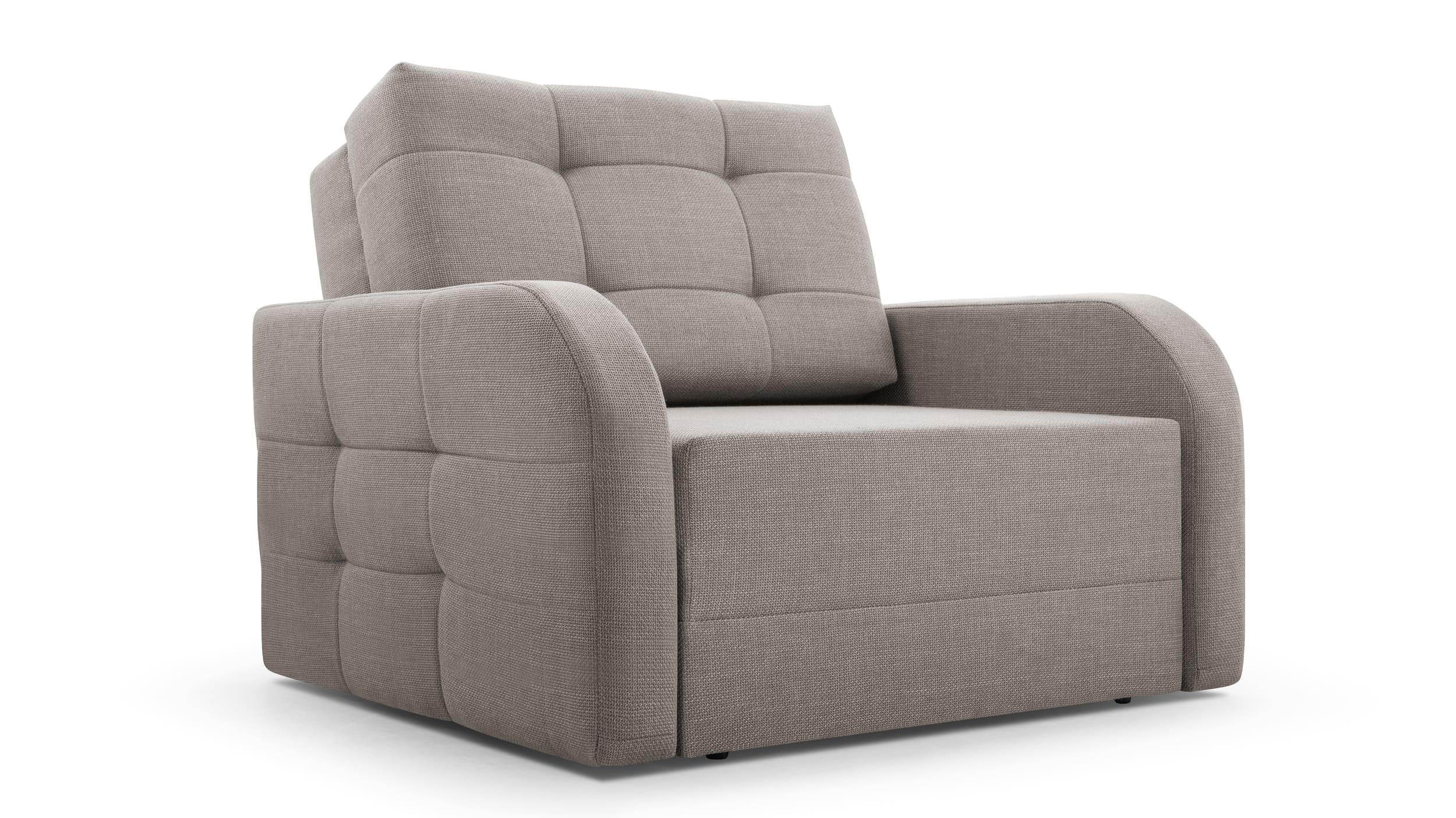 SCHLAFSESSEL Porto 80 - Cappuccino - Hellbraun, Holz (101/90/100cm) - Möblo