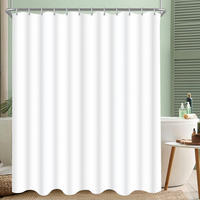 DUSCHVORHANG Reinweiß 200 x 240 cm - Weiß, Textil (200/240cm)