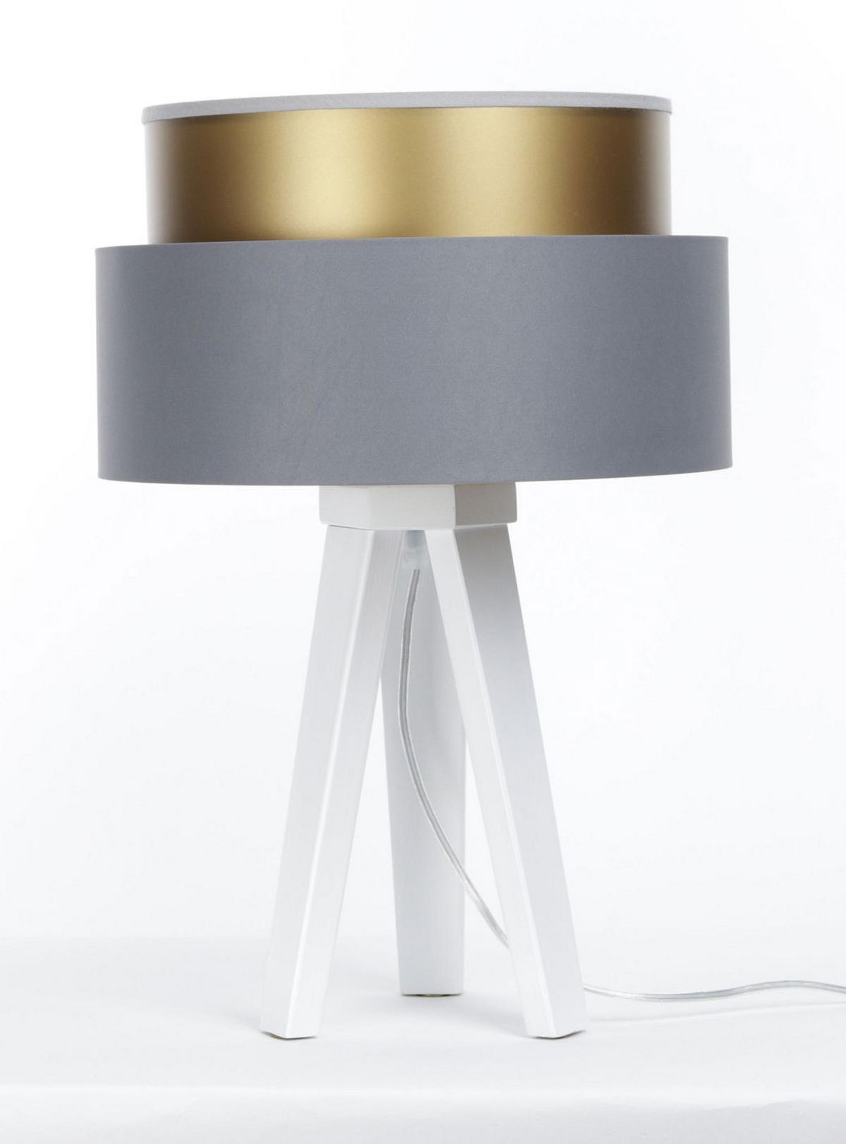 TISCHLAMPE Grau 30/45 cm - Weiß, Kunststoff (30/0.7/45cm) - ONZENO