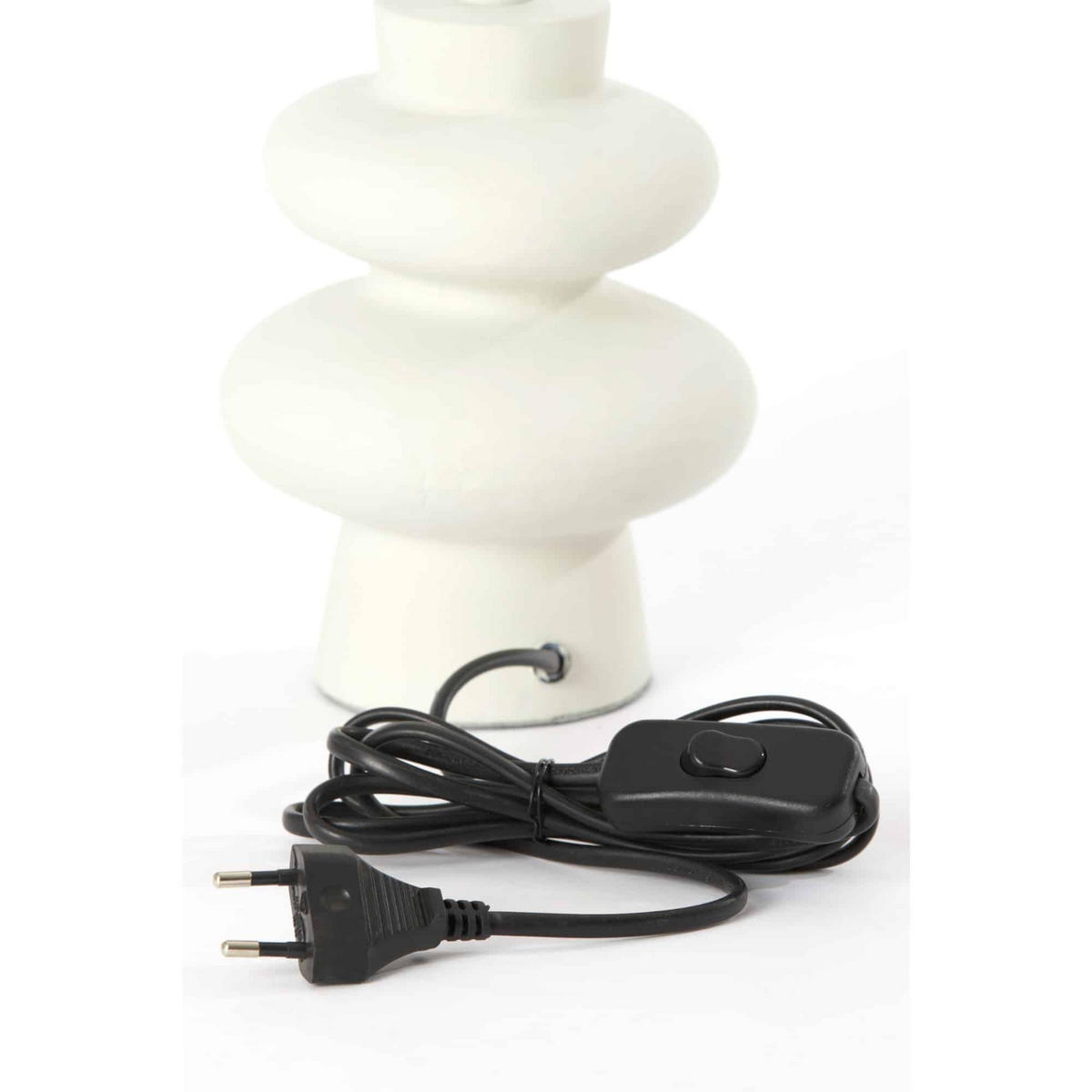 LAMPENFUSS Olona Weiß 13/13/20 cm - Weiß, Metall (13/13/20cm) - Light & Living