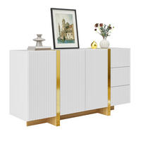 SIDEBOARD mit 3 Türen und 3 Schubladen - Weiß, Holzwerkstoff (140/75/36cm) - FLIEKS