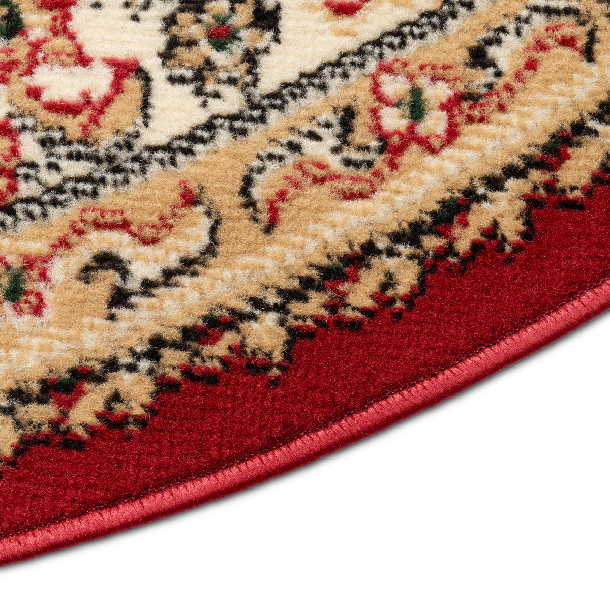 TEPPICH ATLAS oval rot orientalisch 160/220 cm - Rot, Textil (160/220cm) - Tapiso