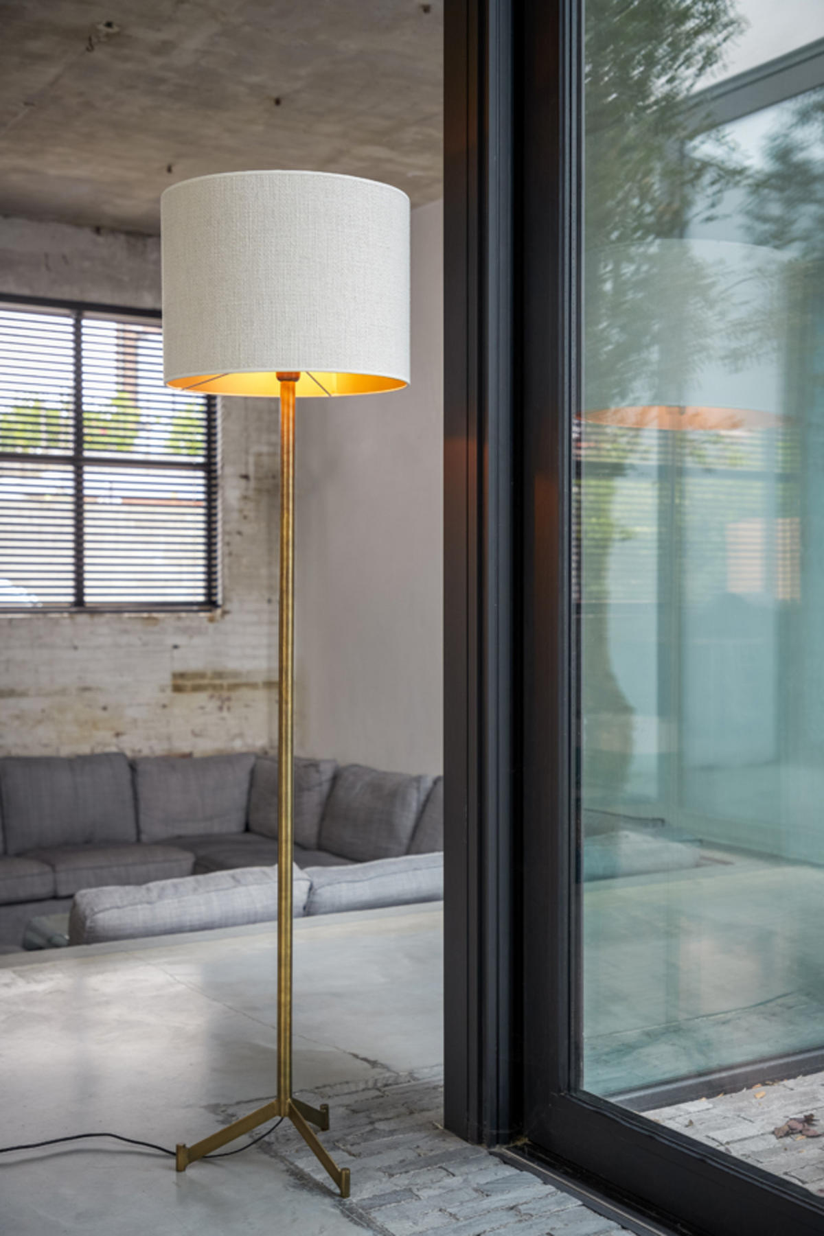 LAMPENSCHIRM Saverna Weiß Ø40/30 cm - Weiß, Textil (40/40/30cm) - Light & Living