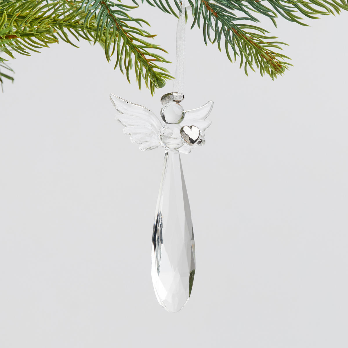 WEIHNACHTSDEKO Hängend ICEANGEL, 6 x 11 cm, Transparent, Christbaumschmuck, Weihnachtsbaumdekoration, Christmas, Xmas - Transparent, Glas (3/11/6cm) - home&you