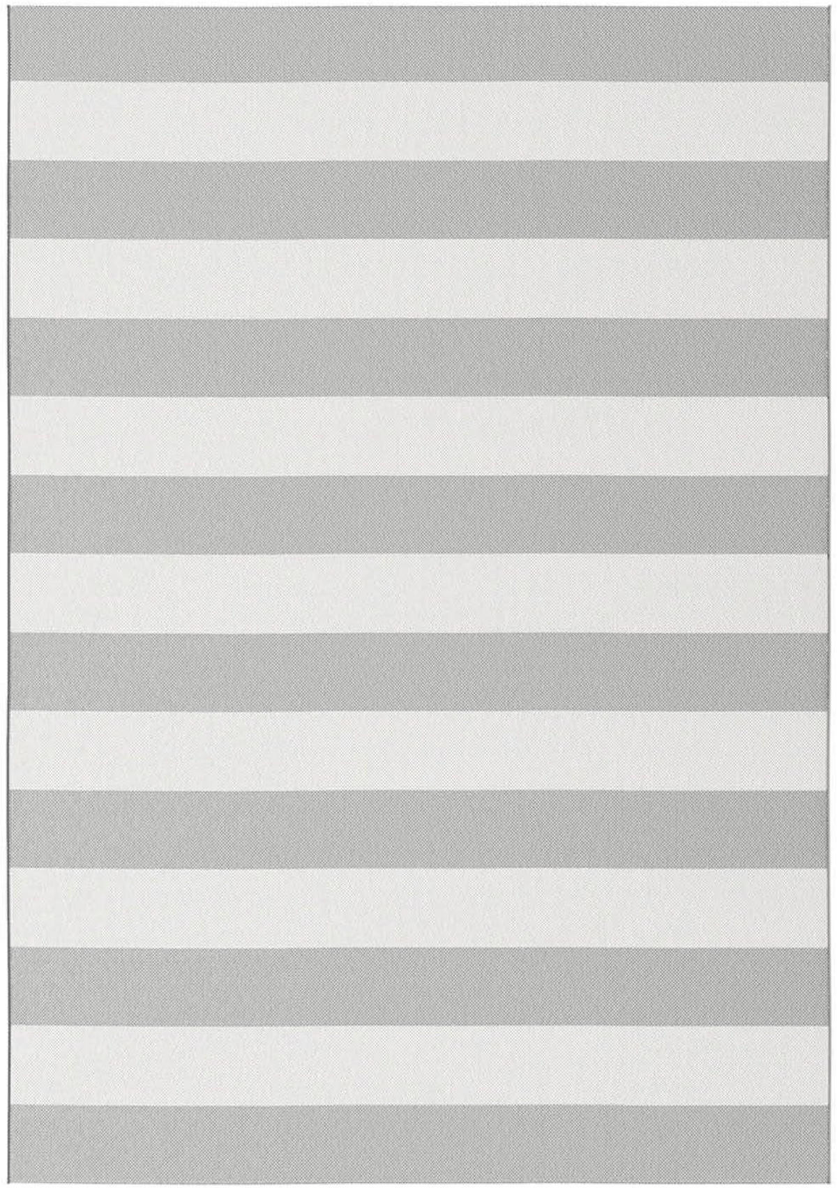 OUTDOORTEPPICH Der Gestreifte - Grau, Kunststoff (200/290cm) - Mokebo