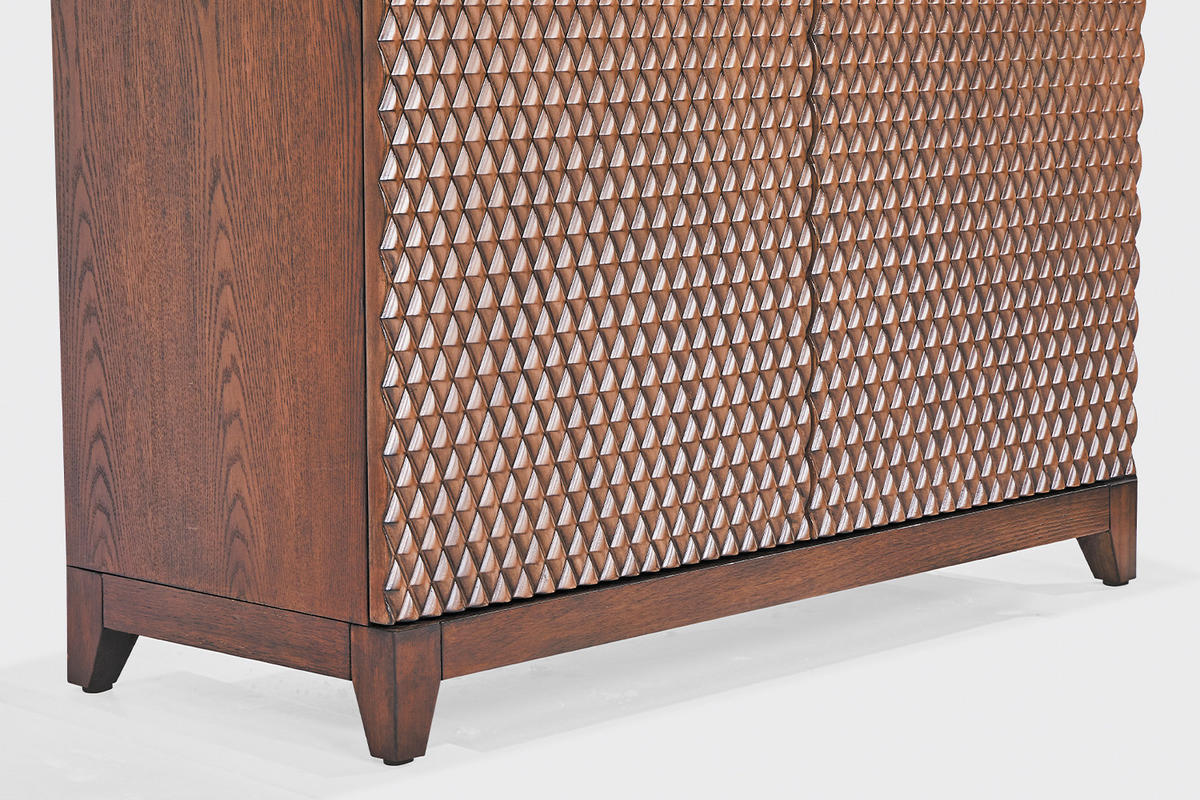 HIGHBOARD COPAS Braun Holz - Braun, Eichenholz/Holz (100/120/40cm) - KAWOLA
