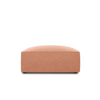 POUF Ruby aus Samt rosa - Pink, Textil (93/40/93cm) - Micadoni