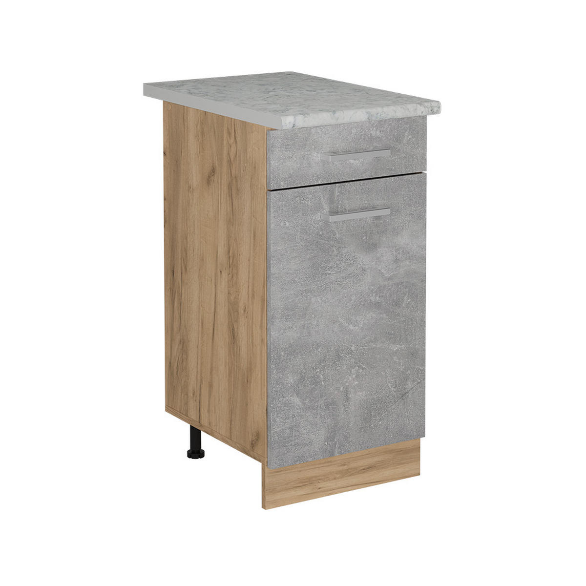 SPODNÍ SKŘÍŇKA KUCHYŇSKÉ LINKY R-Line Beton - šedá/medově dubová, kompozitní dřevo (40/81.6/60cm) - Vicco