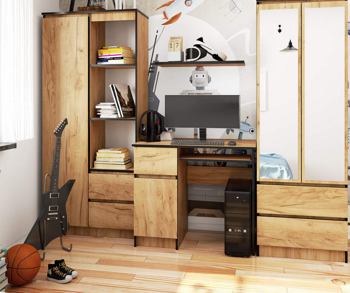 SCHREIBTISCH Eichenfarben 90x50x77 cm - Eichefarben, Holzwerkstoff (50/90/77cm) - Akord