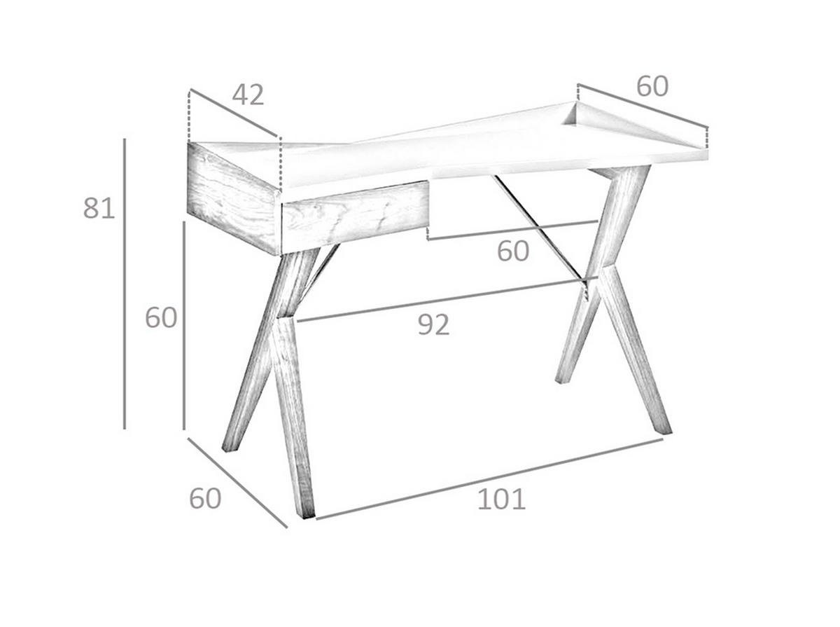 SCHREIBTISCH Walnuss Grau 120/60/81 cm - Walnussfarben/Grau, Holz (60/120/81cm) - ANGEL CERDA