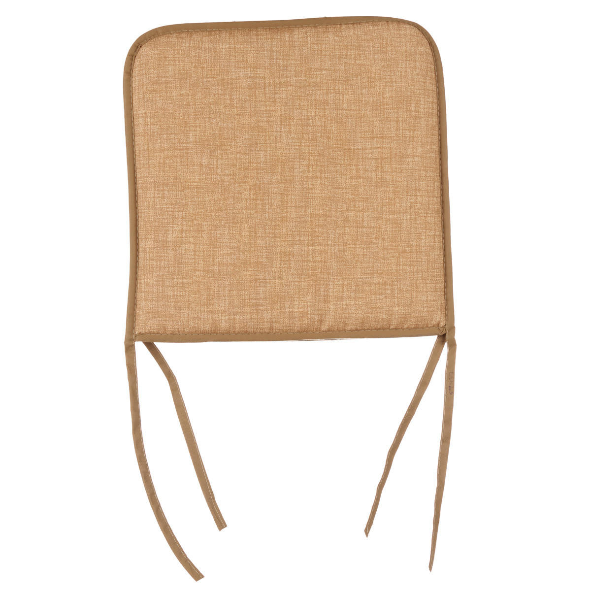 STUHLKISSEN mit Schleifen 38/38 cm - Dunkelbraun, Kunststoff (38cm) - Giftdecor