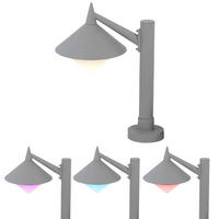 LED STEHLEUCHTE MANHATTAN Grau ALU - Grau, Metall (40/26/58cm)