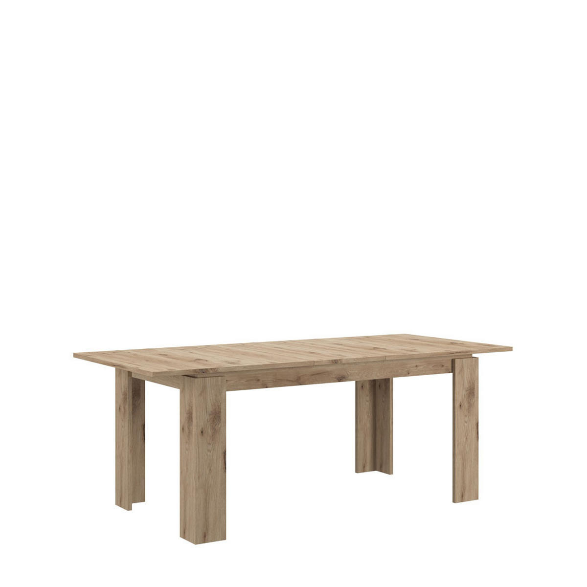 ESSTISCH Titan 90/160/76 cm - Eiche Wotan, Holzwerkstoff (90/160/76cm) - Xonox