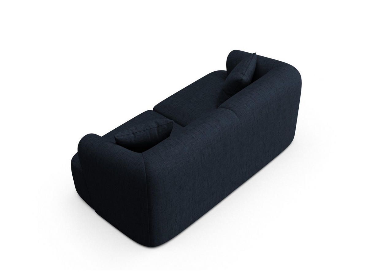 MODULARES-SOFA Campi aus strukturiertem Stoff königsblau 2 Sitzplätze - Dunkelblau, Textil (90/70/180cm) - Cosmopolitan Design