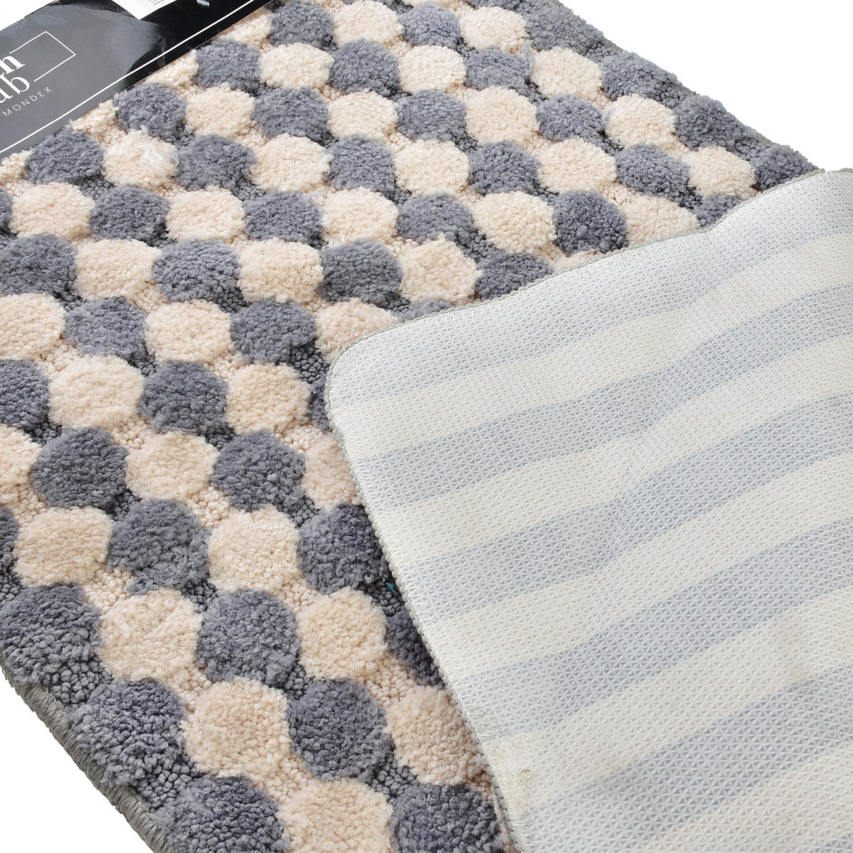 BADTEPPICH Zac Grau 80/50/2 cm Textilien - Grau, Textil (50/80cm) - Mondex