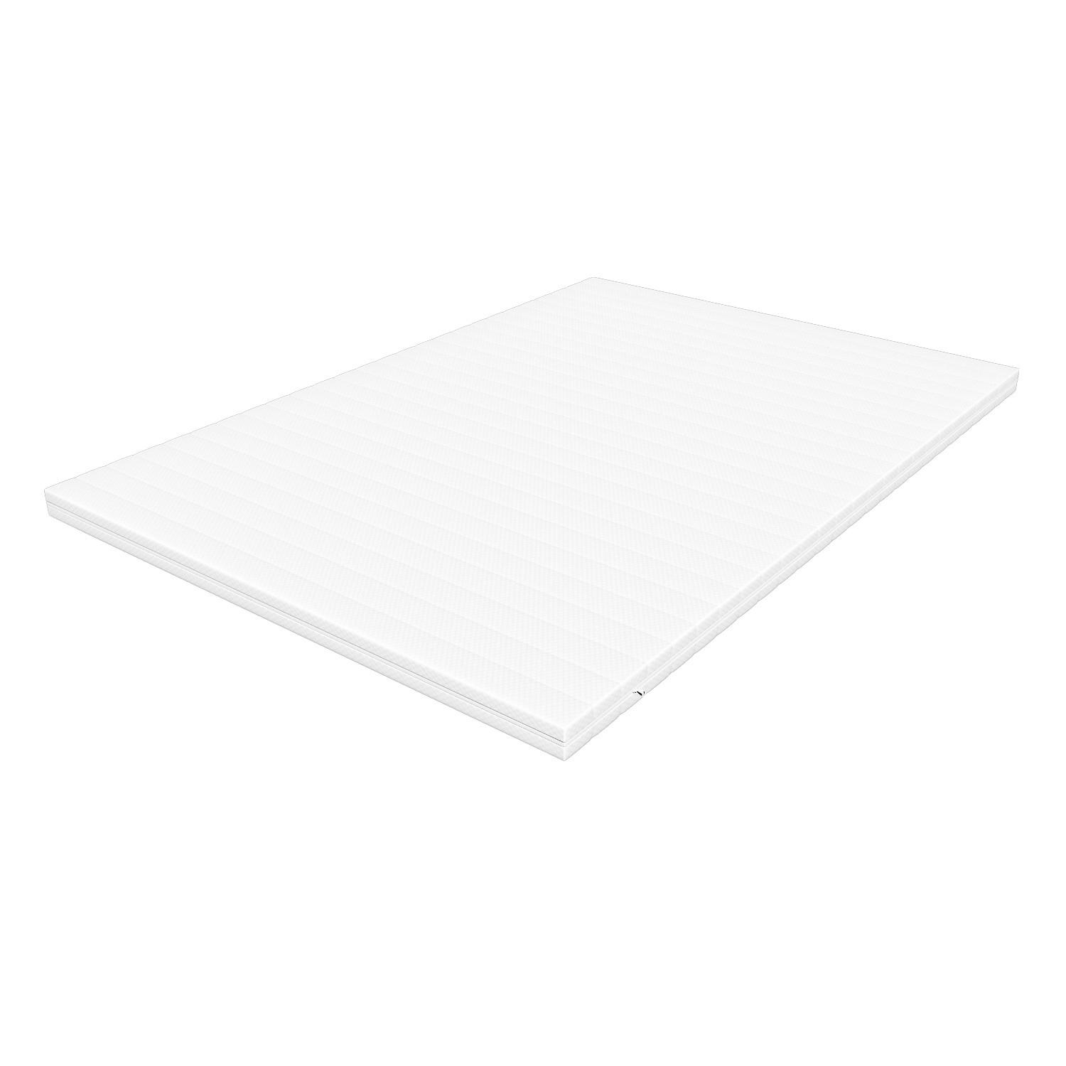 GELTOPPER Matratze mit Mikrofaserbezug 80 x 190 cm - Weiß, Textil (80/190cm) - Schlaftroll