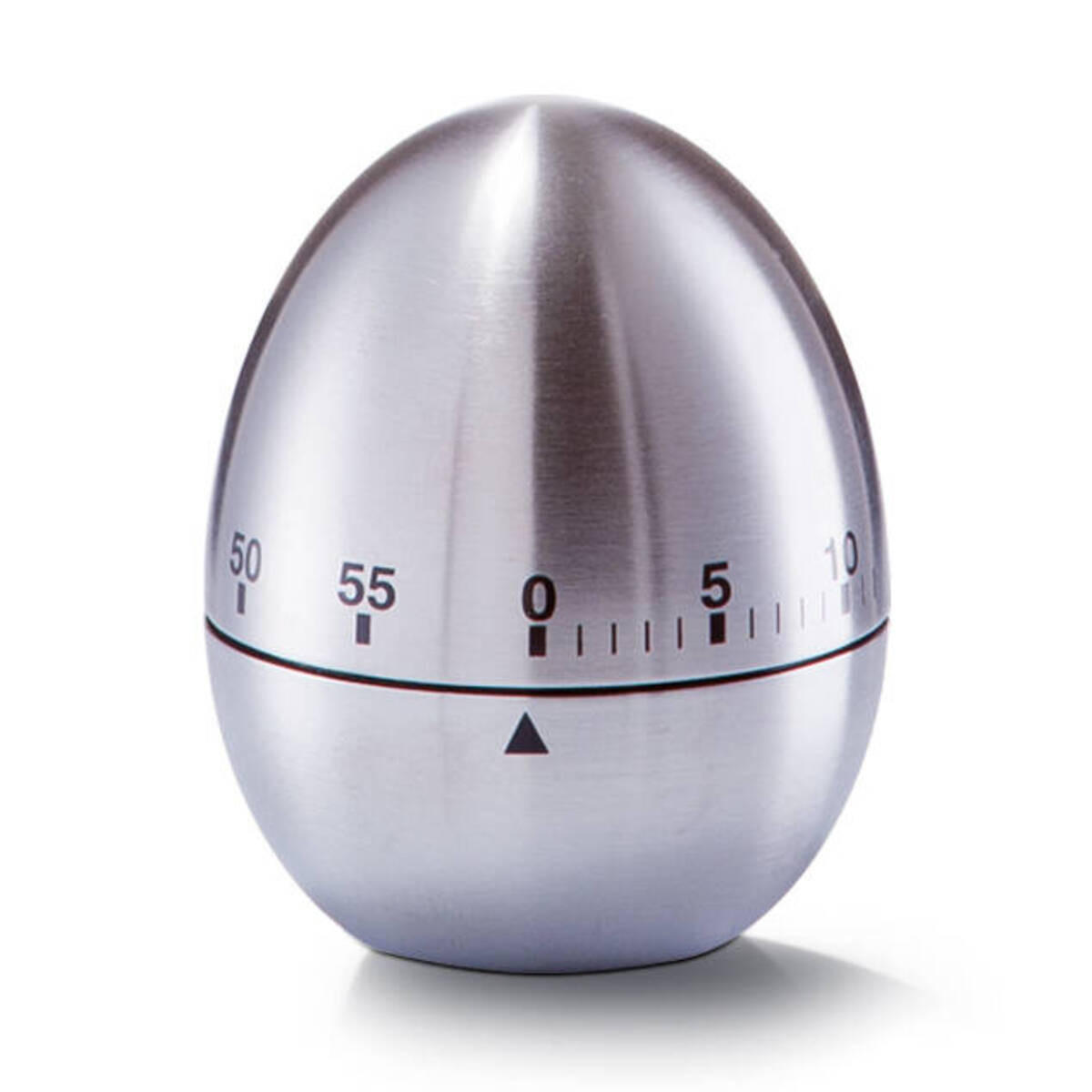 KÜCHENTIMER Eierform Ø 6 cm - Silberfarben, Metall (6/7.6/6cm)