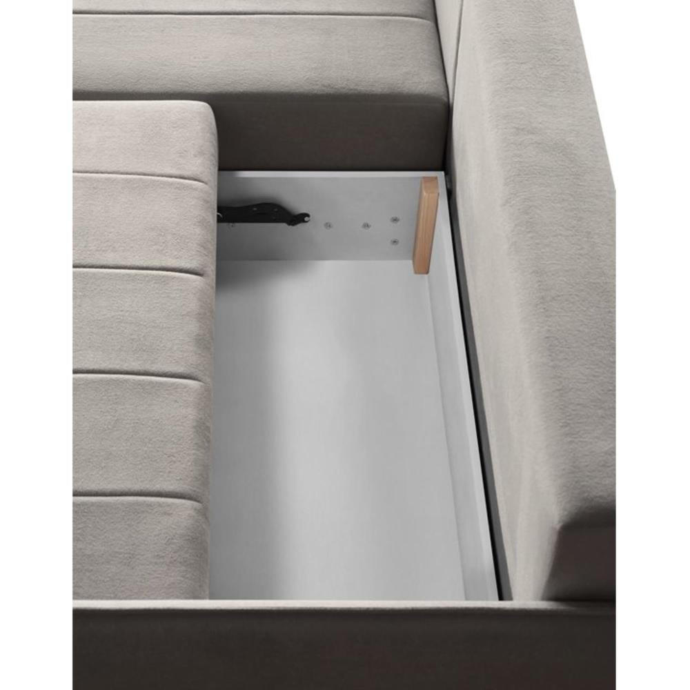 Thumbnail - Beautysofa Eckschlafsofa, Beige, Textil, L-Form, 223x156 cm, Wohnzimmer, Sofas & Couches, Wohnlandschaften, Ecksofas