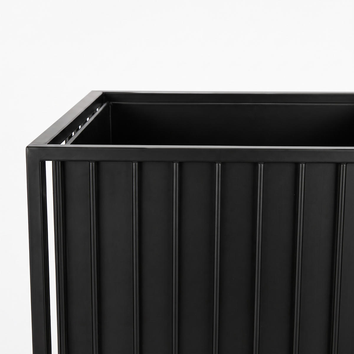 BLUMENSTÄNDER Schwarz Eisen höhenverstellbar 61 cm - Schwarz, Metall (30.5/61/30.5cm) - Relaxdays