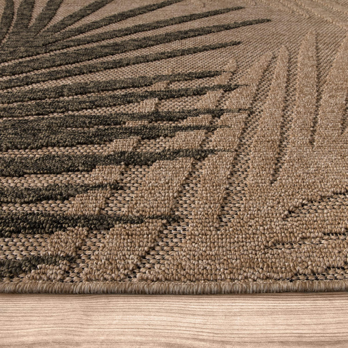 OUTDOORTEPPICH Blatt Beige 240 x 340 cm - Beige, Kunststoff (240/340cm) - TT Home