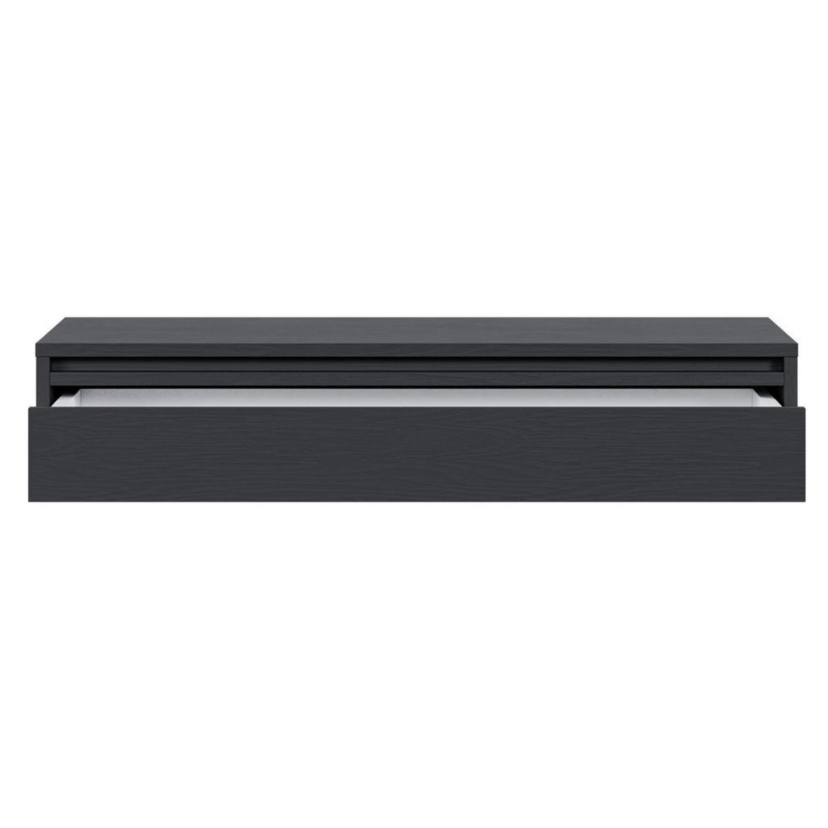 KONSOLENTISCH Evo Schwarz 90 cm - Anthrazit, Holzwerkstoff (34/90/17cm) - Selsey