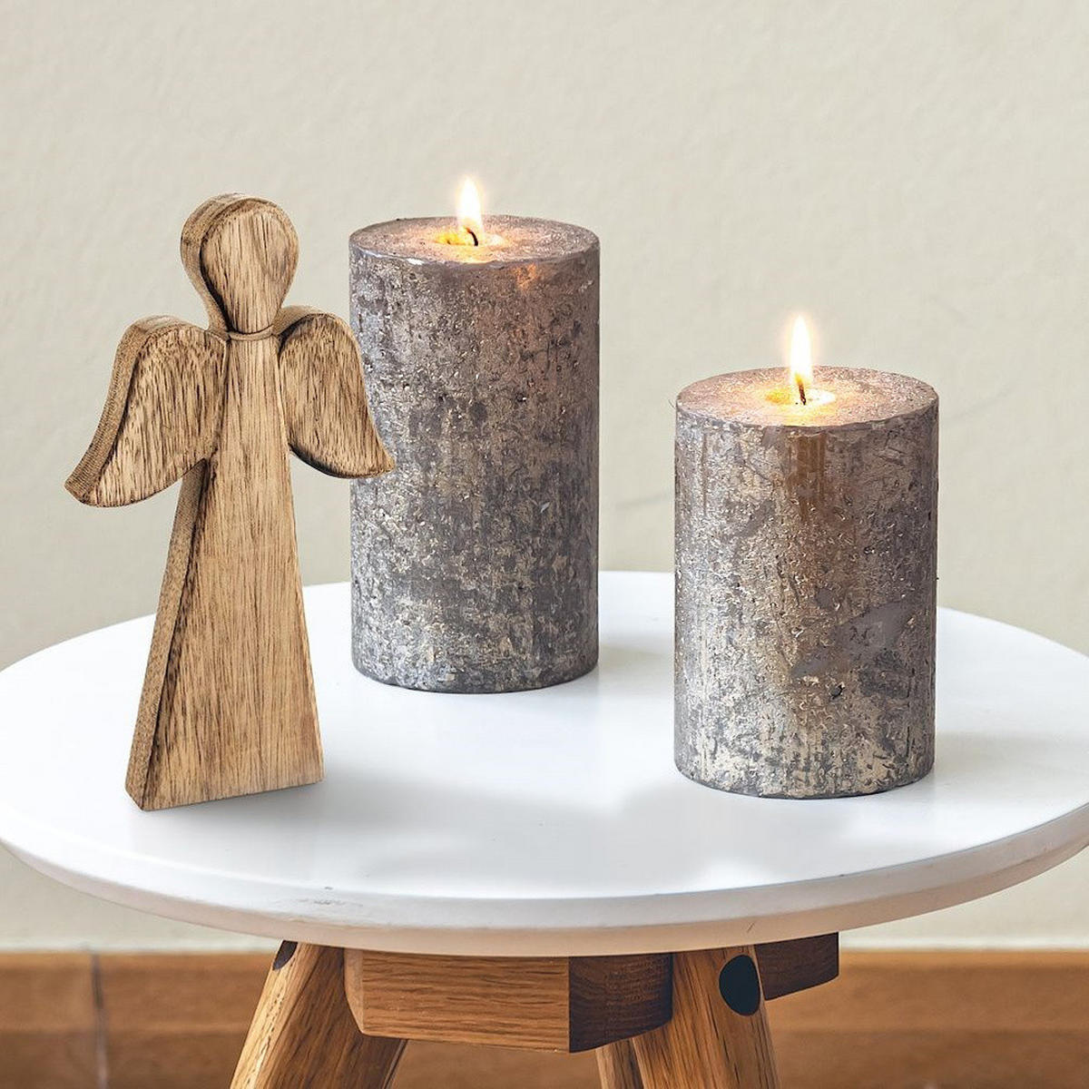 WEIHNACHTSENGEL Mango-Holz 24 cm Naturfarben - Naturfarben, Holz (13/24/2.5cm) - Orion 