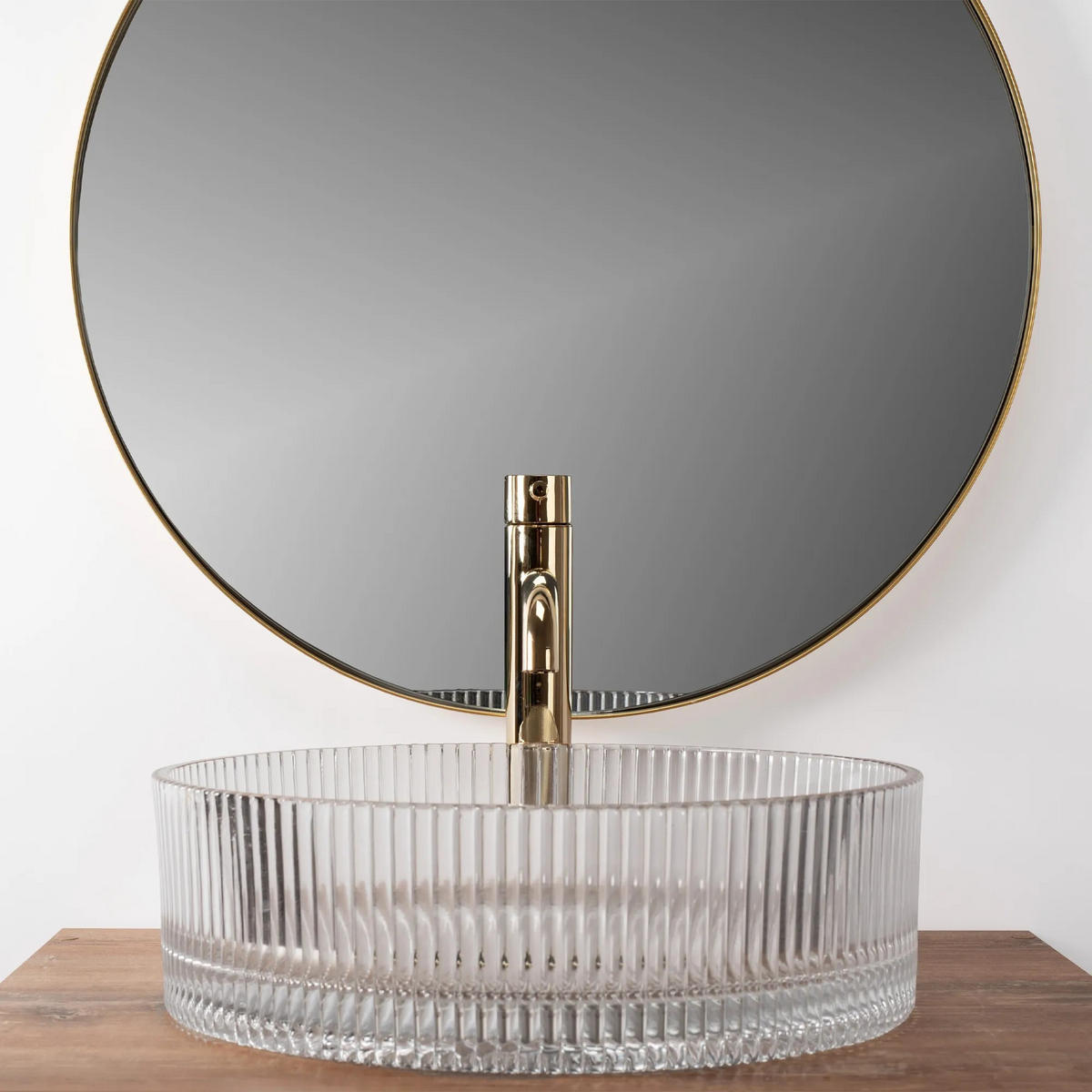 AUFSATZWASCHBECKEN Rea Ingrid Transparent - Transparent, Keramik (40/13/40cm) - REA
