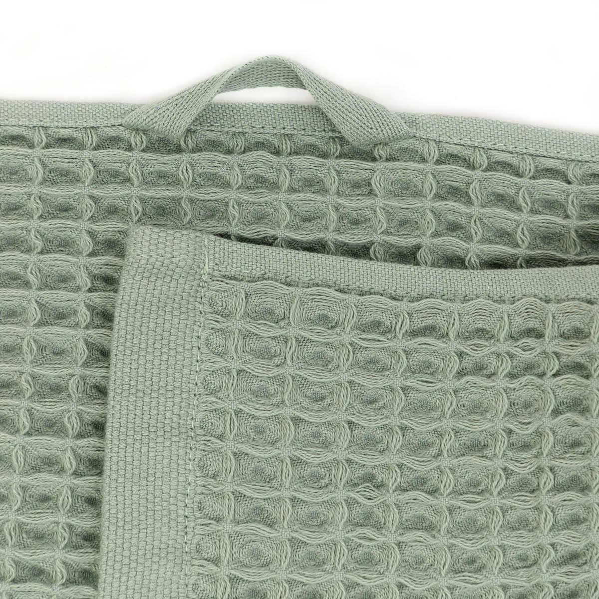 BADETUCH Vaffel Pistazie 70/130 cm - Grün, Textil (70/130cm) - Homla