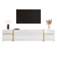 TV-LOWBOARD 180/40/38 cm mit 4 Schubladen und 2 Türen in Weiß - Weiß, Holzwerkstoff (180/38/40cm) - BEAOK