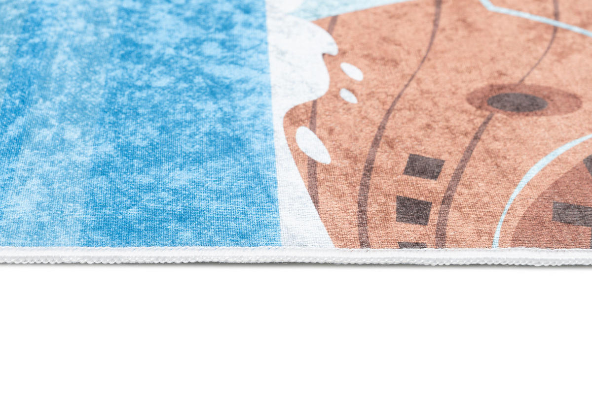 TEPPICH EMMA Blau 80/150 cm - Blau, Kunststoff (80/150cm) - Tapiso