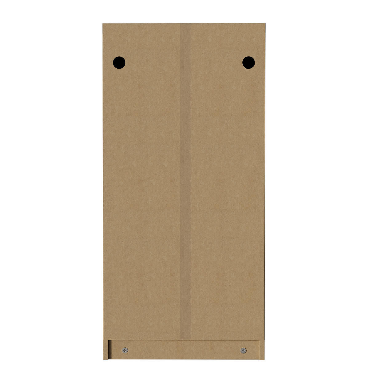 SCHUHSCHRANK 54/25/115 cm braun aus PB mit 3 Klappfächern - Naturfarben, Holzwerkstoff (54/115/25cm) - OKWISH