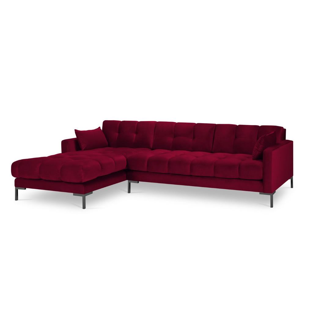 Thumbnail - Micadoni Ecksofa, Rot, Textil, 5-Sitzer, L-Form, 293x185 cm, Hergestellt in Europa, Oeko-Tex®, Wohnzimmer, Sofas & Couch...