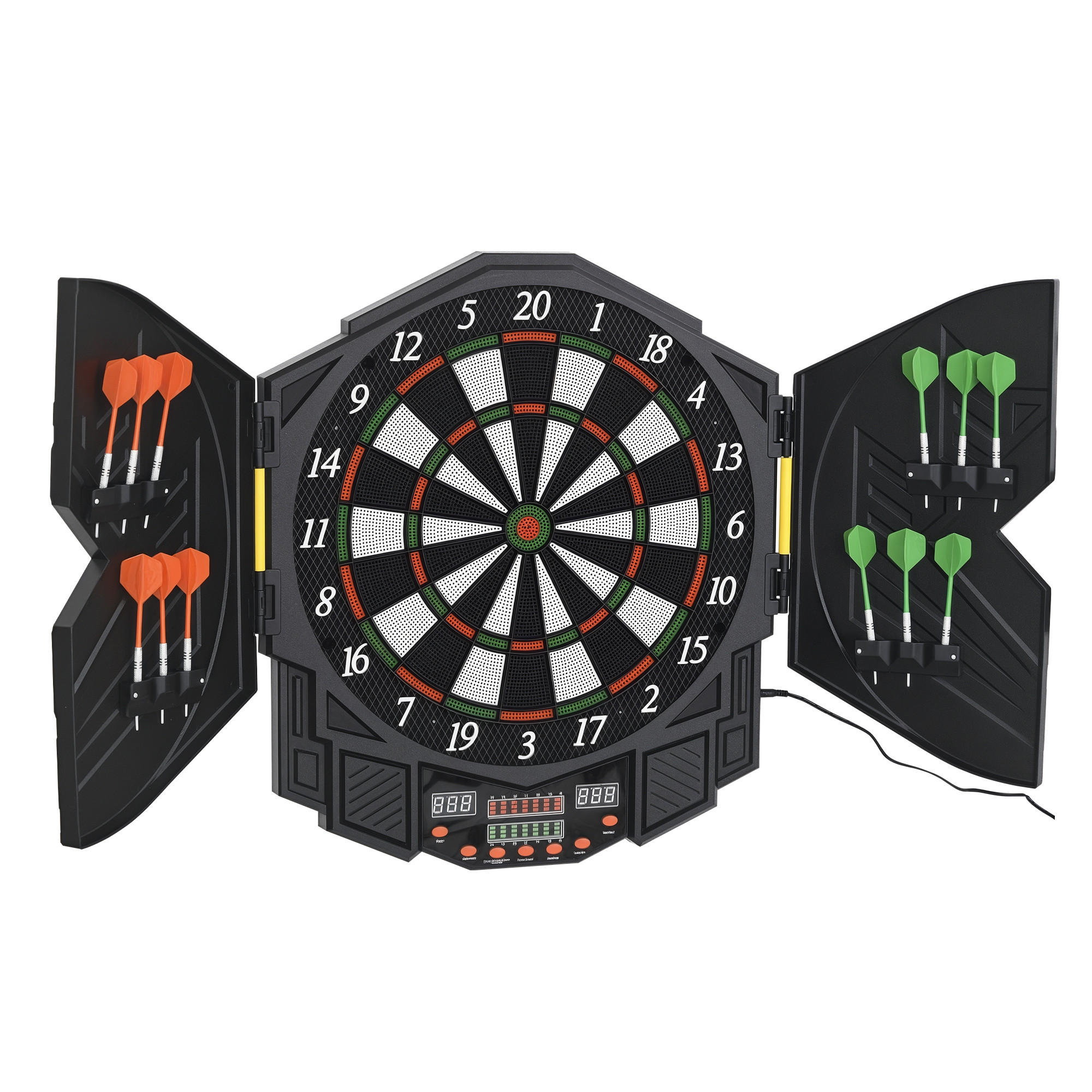 DARTSCHEIBE DE-10933 Schwarz - Schwarz, Kunststoff (54.6/49cm) - ComfortXL