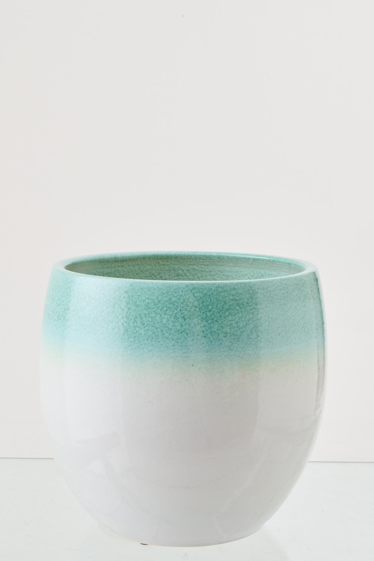 BLUMENTOPF MW Grün - Grün, Keramik (34/30cm) - J-Line