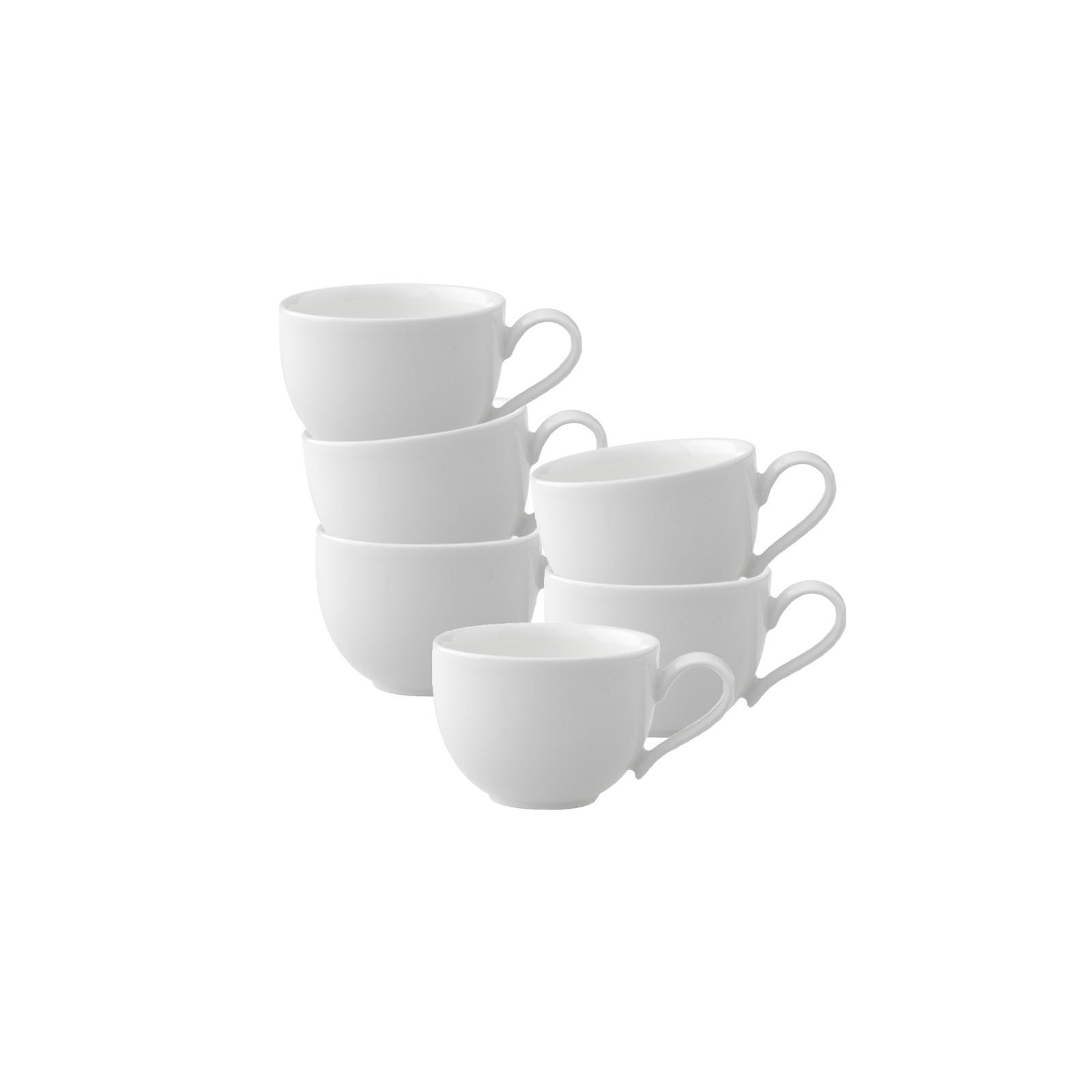 ESPRESSOTASSEN New Cottage Basic weiß 50 ml 6er Set - Weiß, Keramik (0.05L) - Villeroy & Boch