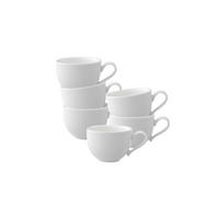 ESPRESSOTASSEN New Cottage Basic weiß 50 ml 6er Set - Weiß, Keramik (0.05L) - Villeroy & Boch