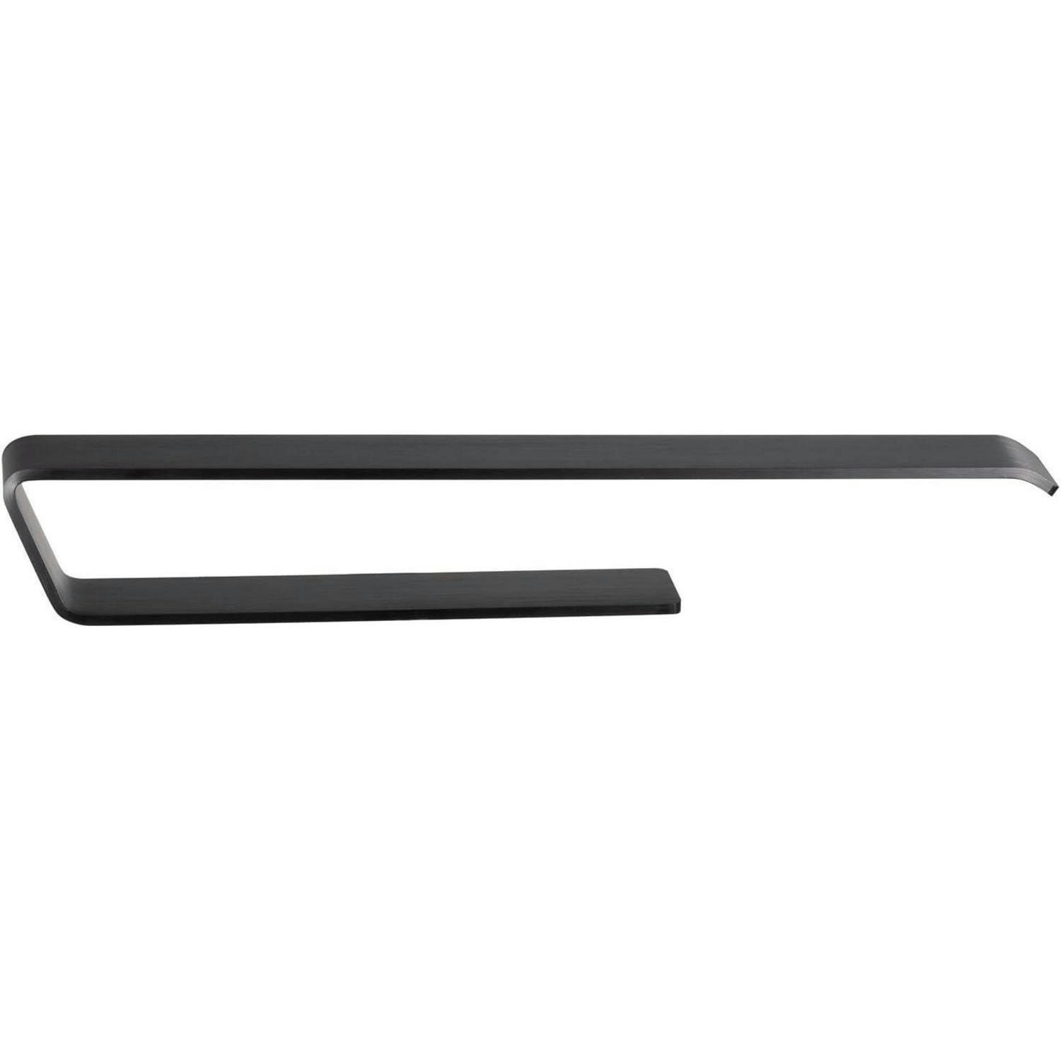 HANDTUCHHALTER Schwarz Matt 40 cm - Schwarz, Metall (6/6/40cm)