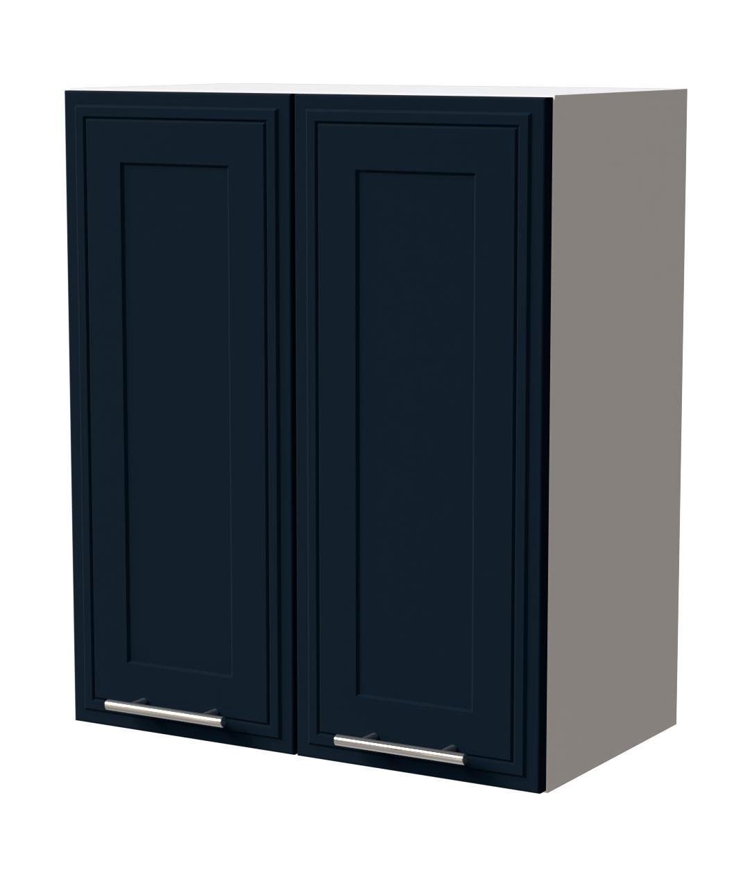 HÄNGESCHRANK Salo W3/60 Weiß / Indigo Matt 60 / 32,5 / 72cm - Weiß/Dunkelblau, Holz/Holzwerkstoff (60/72/32.5cm) - Feldmann-Wohnen