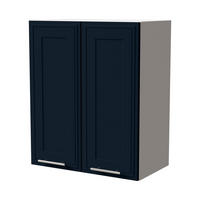 HÄNGESCHRANK Salo W3/80 Weiß / Indigo Matt 80 / 32,5 / 72cm - Weiß/Dunkelblau, Holz/Holzwerkstoff (80/72/32.5cm) - Feldmann-Wohnen