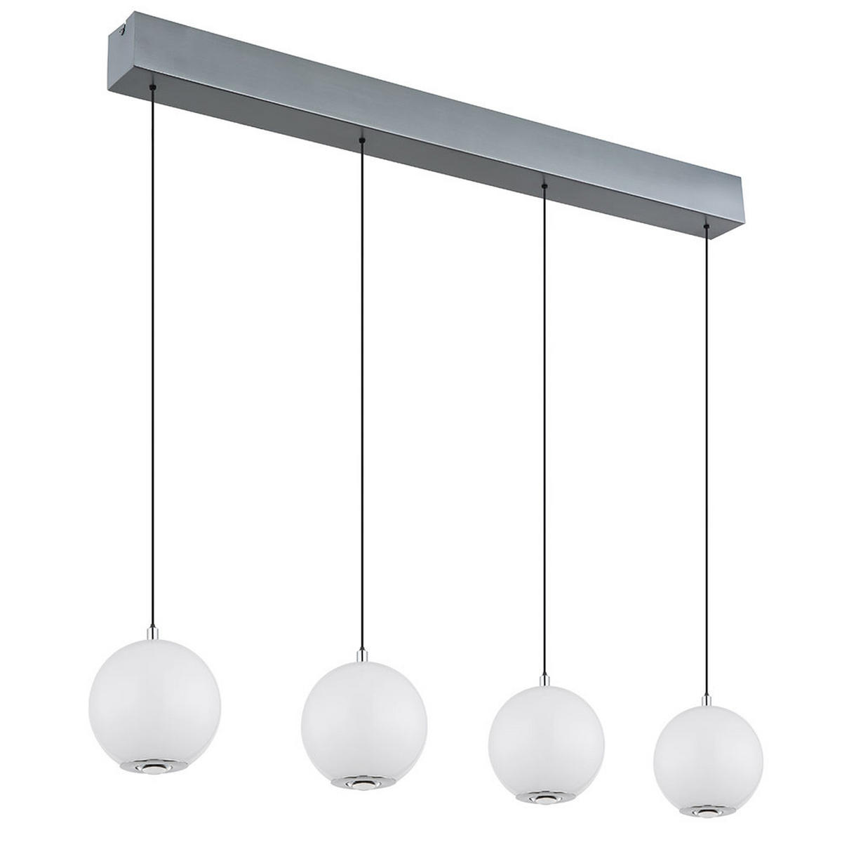 LED PENDELLEUCHTE Simmons Glas Grau, CCT, höhenverstellbar - Grau, Glas (99/15/150cm) - Globo Lighting