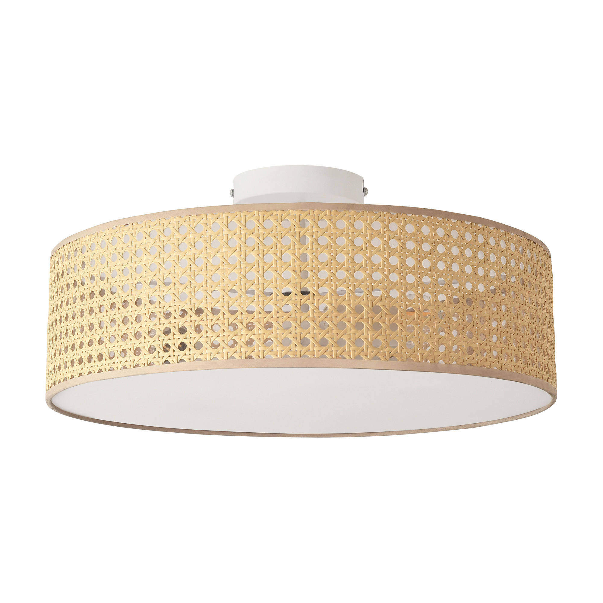DECKENLEUCHTE Ascot - Beige, Kunststoff (45/45/20cm) - lux.pro