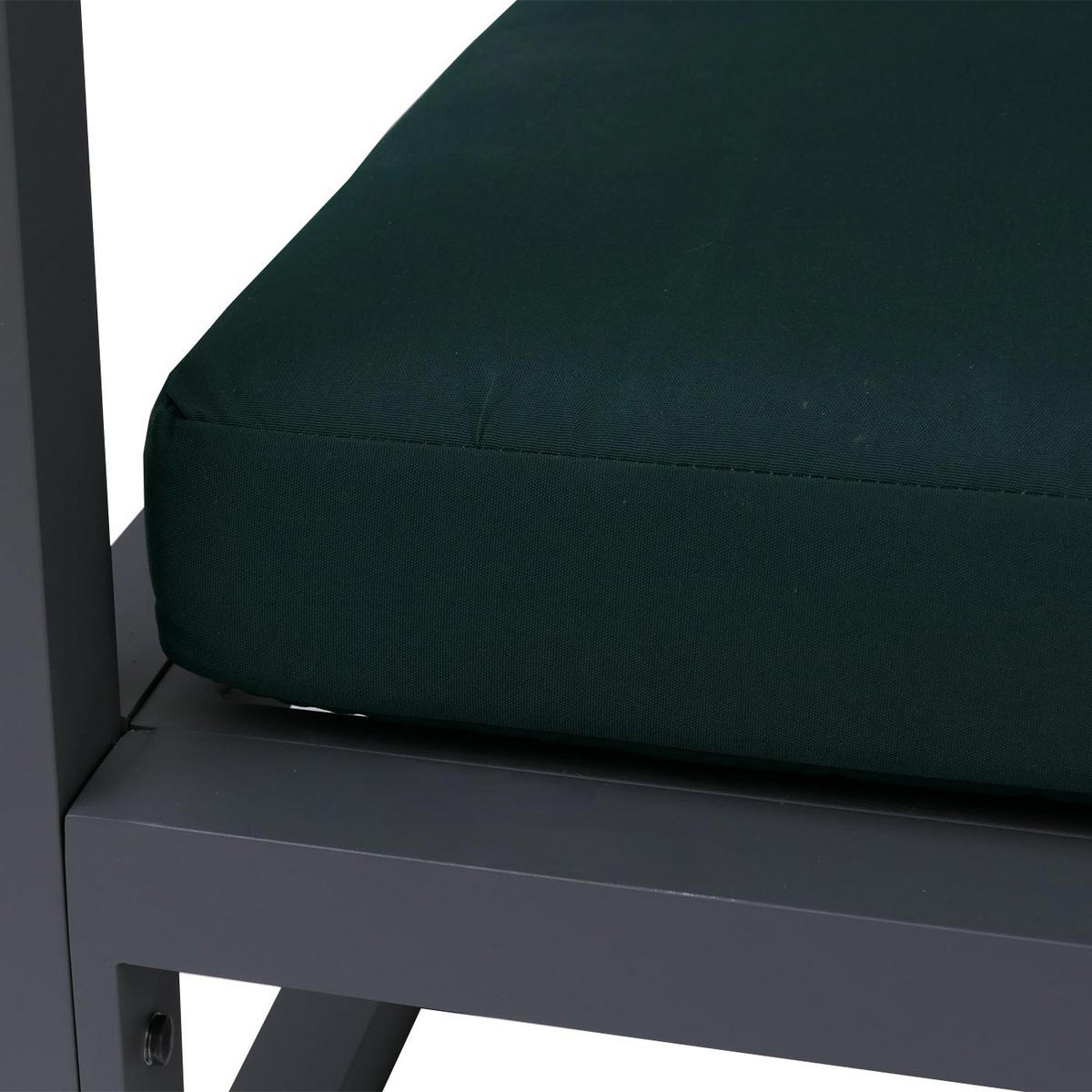 LOUNGE-GARTENLIEGE Dunkelgrün - Dunkelgrün, Textil (165/196/196cm) - MCW